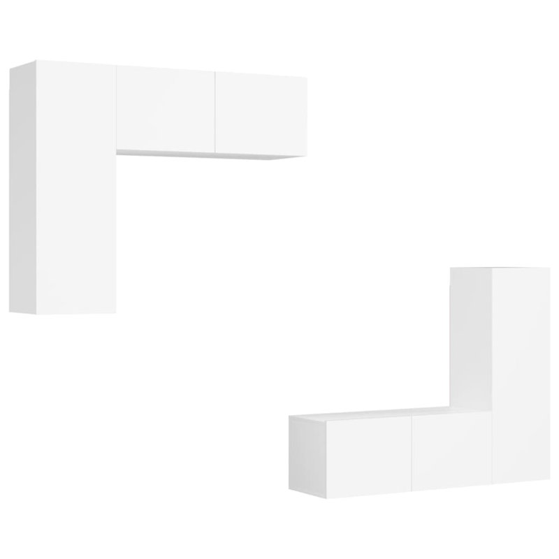 Blackowski Unfinished Floating Entertainment Centre for TVs up to 88", White, 30cm H x 30cm D x 80cm W