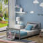 Lit plateforme et matelas pour tout-petits en bois massif par Harriet Bee-612339629