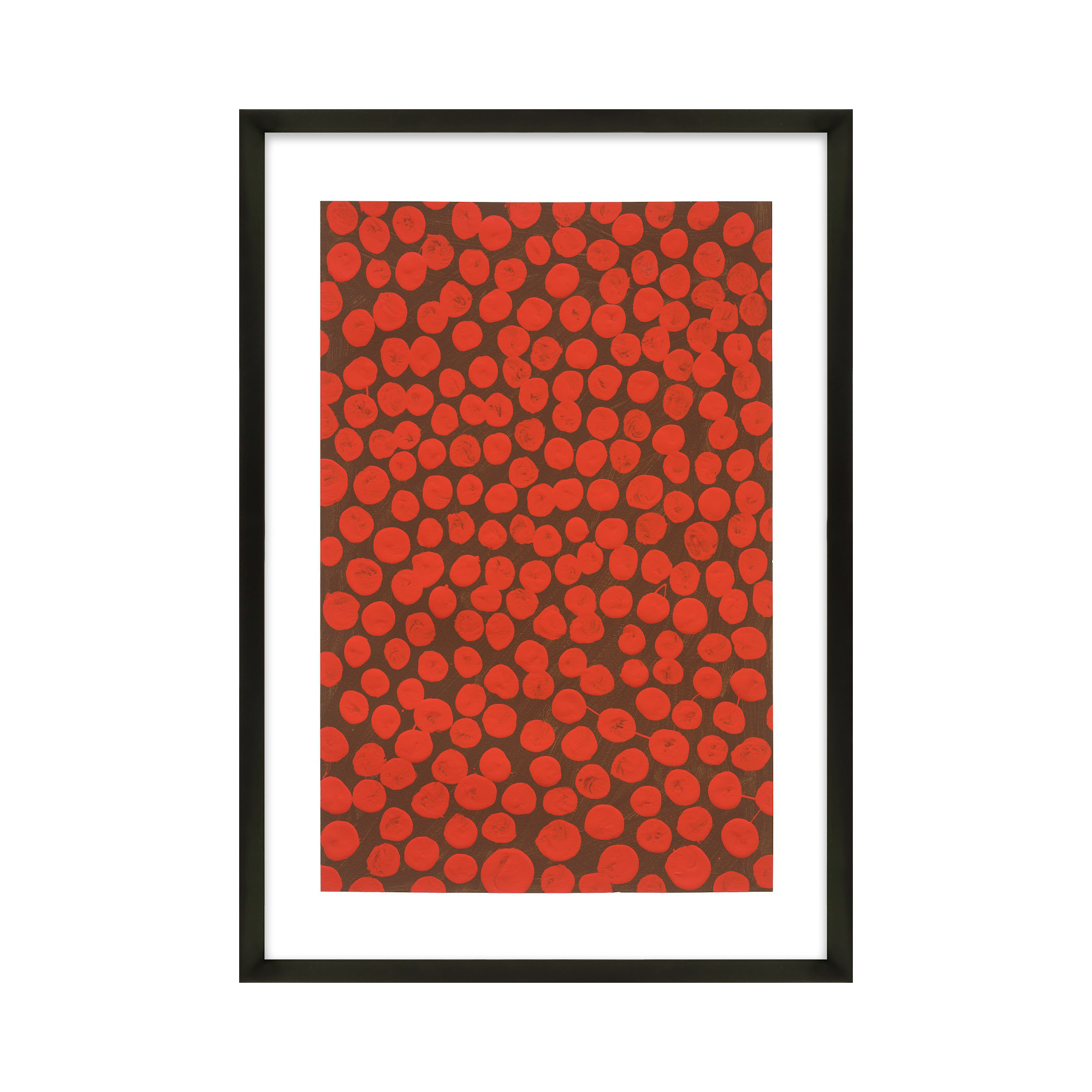 Salsa On Brown by Michela Sorrentino, Black, 25" H x 17.5" W x 1.25" D