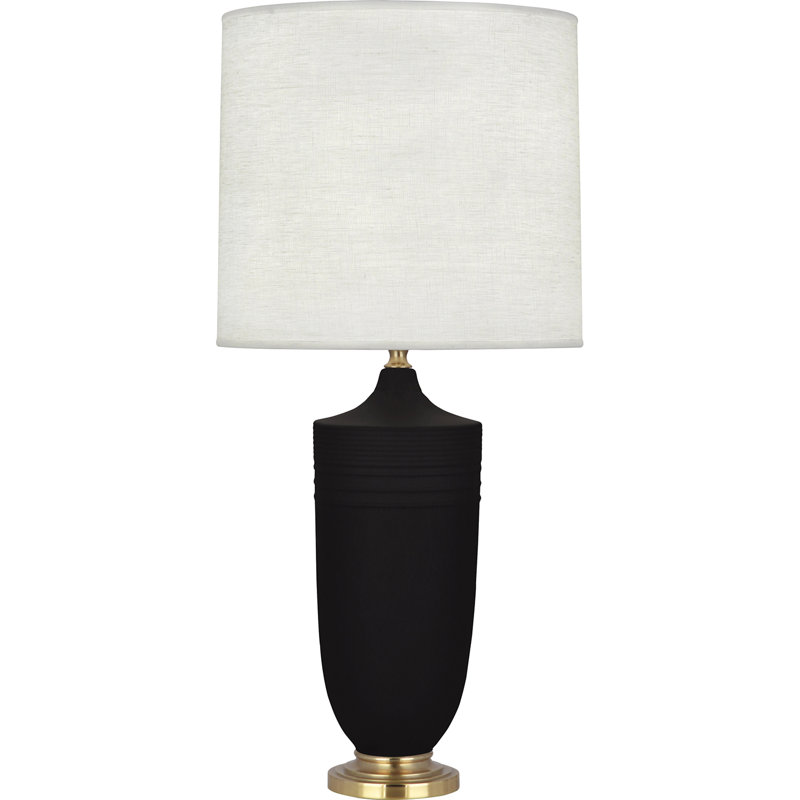 Hadrian Adjustable Table Lamp, Matte Dark Coal/Modern Brass