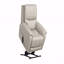 Avec fonction inclinable Fauteuil relevable de style contemporain Design esthétique avec accoudoirs à selle, contrôleur de port USB, boîte de siège en acier, finition gris clair