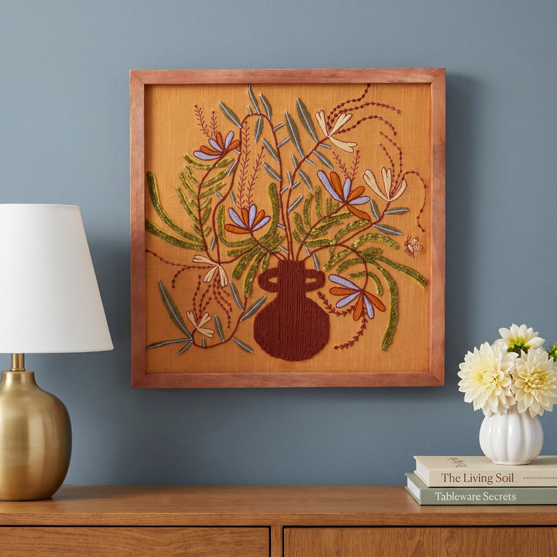 Framed On Fabric Print