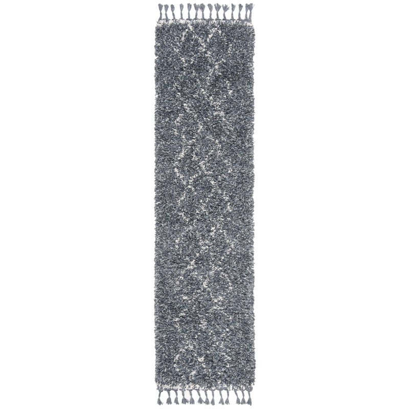 Tapis à poils longs Haverly, Tapis de couloir 2 pi x 8 pi