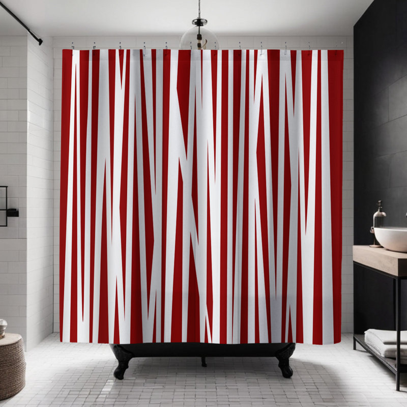 Rideau de douche Coco, Rouge
