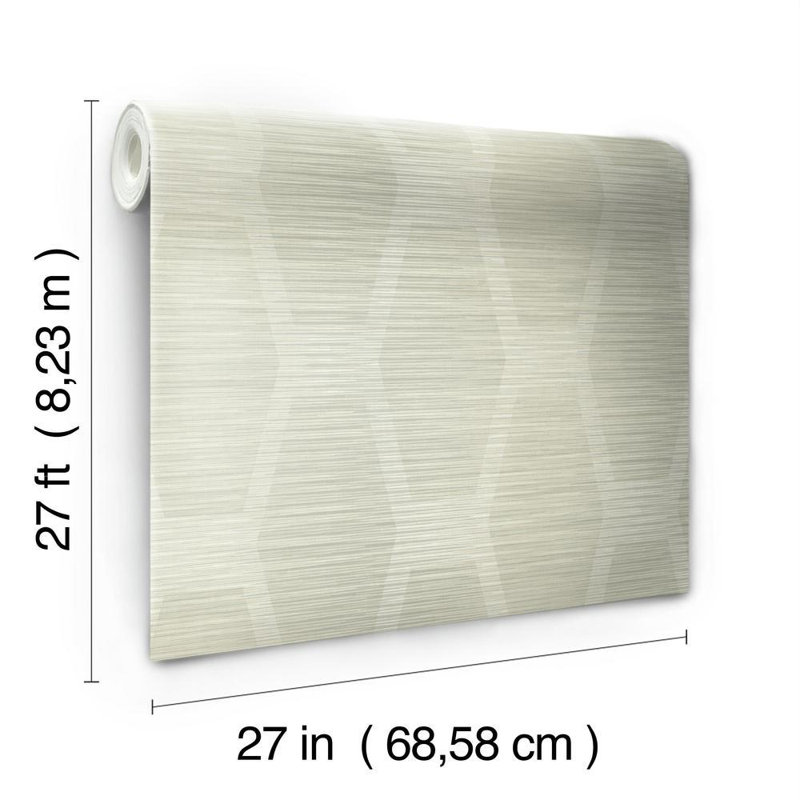 Rouleau de papier peint L 27 pi x l 27 po Congas, Gris