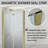 30-31.9 in. W x 72 in. H Frameless Bi-fold Shower Doors with Clear SGCC Tempered Glass-105844323