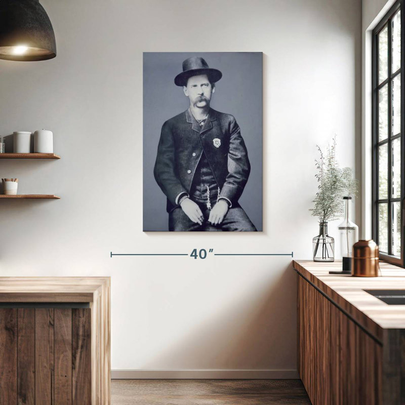 Lelar Wyatt Earp June 1883, 39" H x 26" W