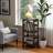 Dorian Two-Tier Freestanding Storage Shelf in Brown, 28.97"H x 13.12"W x 10.95"D-1469351864