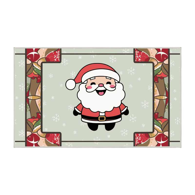 Tapis vacances de Noël The Holiday Aisle®, Tapis de couloir 2 pi x 4 pi