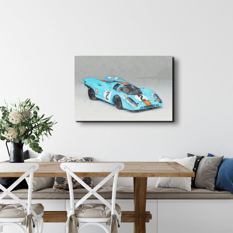 Impression sur toile tendue, "911K 3Qtr" par Stephen Chambers, L 18 po x H 15 po