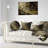 Abstract Metallic Fabric Pattern Lumbar Pillow