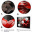 «Red Grey Botanical Symphony II», art mural botanique abstrait-128922780-72894898