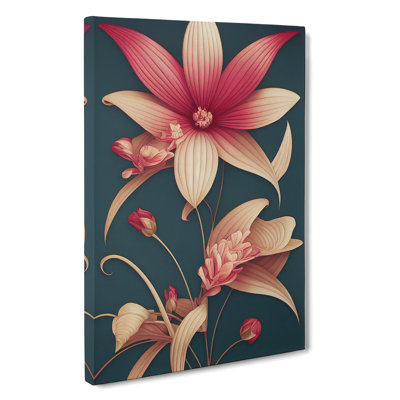 XC1022-4582X The Mystical Flowers - Wrapped Canvas Print