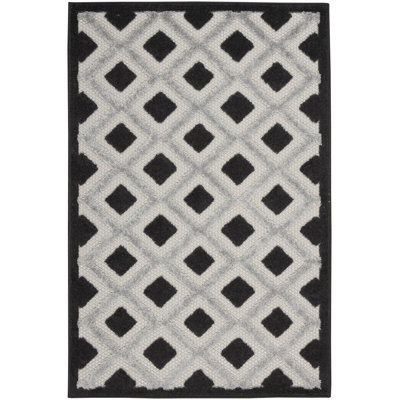Andoche Houndstooth Indoor Rug