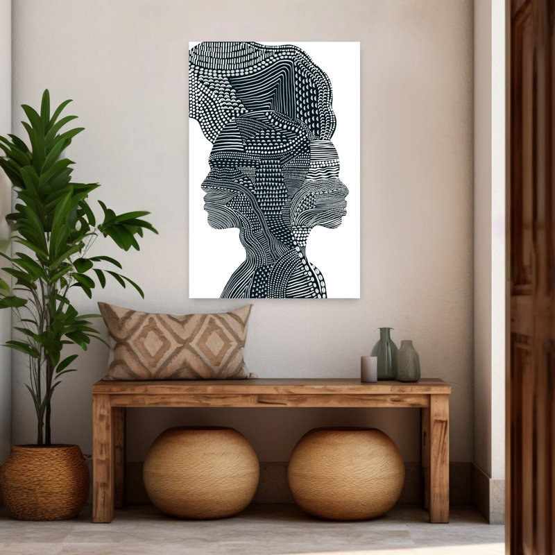 Art contemporain, art contemporain abstrait, H 48 po x l 32 po