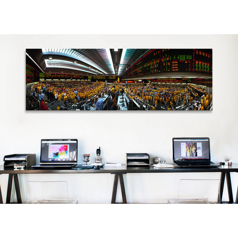 « chicago mercantile exchange, chicago, illinois », reproduction de photo sur toile, H 12 po x l 36 po x P 1,5 po