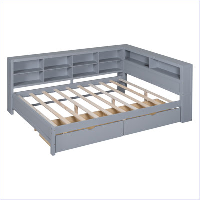 Daybed With Storage Shelf And USB Charging Ports by Red Barrel Studio