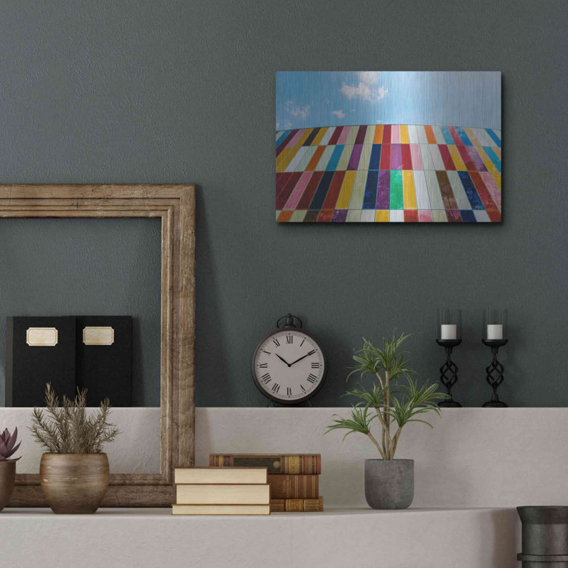 «Glass Rainbow», art mural en métal, H 12 po x l 16 po