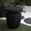 Table de bout décorative de jardin, table d'appoint moderne robuste robuste en faux terrazzo, table d'appoint pour l'intérieur et l'extérieur