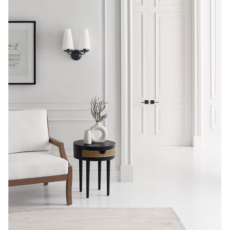 AERIN Fontaine Double Sconce, Aged Iron
