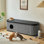 Armoire multifonctionnelle avec litière et rangement pour chat
