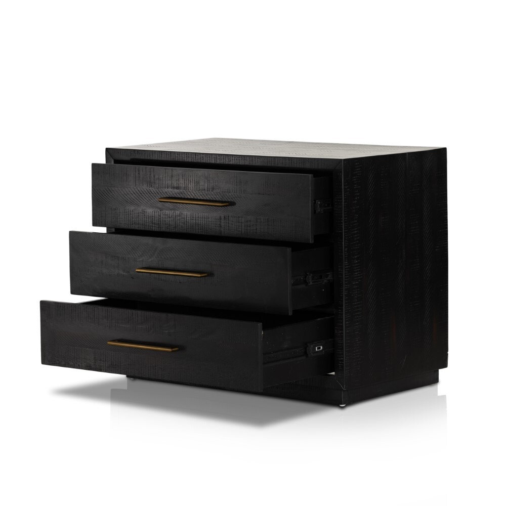 Boleyn 3-Drawer Solid Wood Nightstand