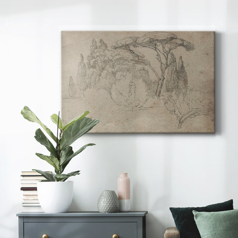 Croquis rétro-LXIX sur toile, H 9 po x l 13 po