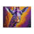 Girafe abstraite mauve moderne, peinture à l'huile sur toile-786404706