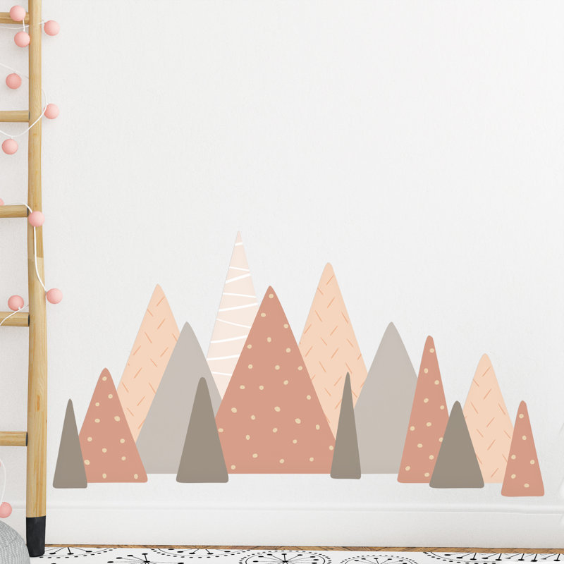 Landscape & Nature Non-Wall Damaging Wall Decal, Brown