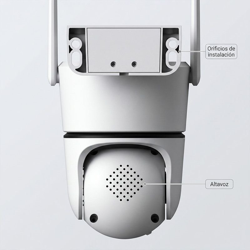 Outdoor Security Camera, Dual Lens 2MP+2MP Wi-Fi 6 Pan-Tilt, IP65 Weatherproof, 20m IR Night Vision & 2-Way Audio