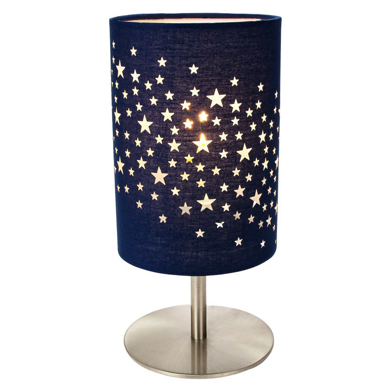 Admer Stars Decorated Children/Kids Soft Cotton Bedroom Pendant or Lamp Shade, Blue
