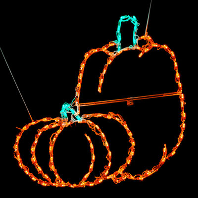 Double Pumpkin LED Display