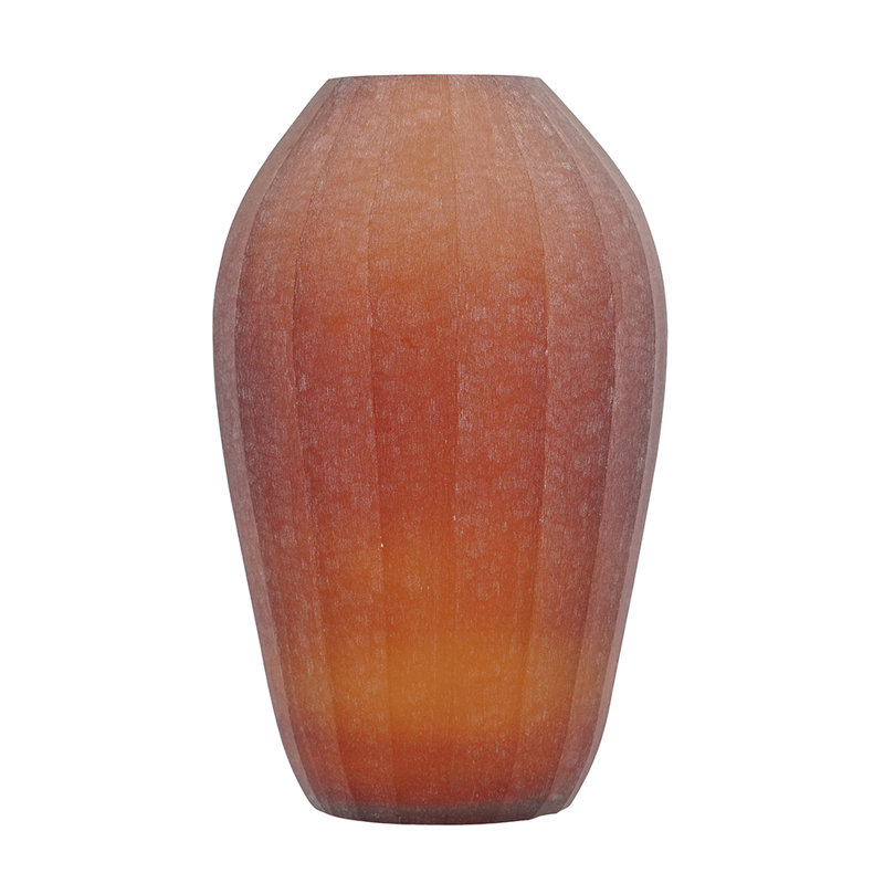 D6.5X10.5" Glass Vase, 10.3" H x 6.5" W x 6.5" D
