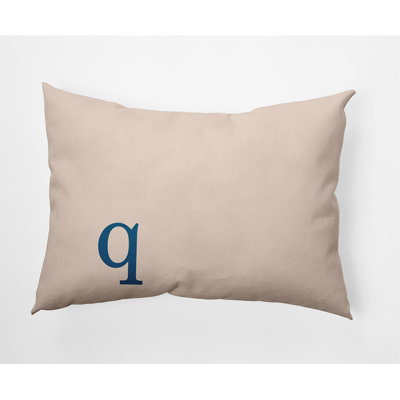 Modern Monogram Indoor/Outdoor Throw Pillow