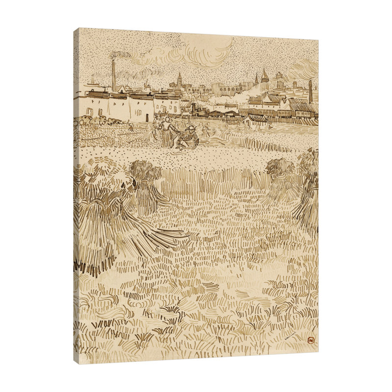 Arles par Vincent Van Gogh - reproduction d'art sur toile tendue, H 32 po x l 24 po x P 1,5 po