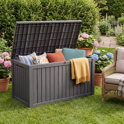 Banc de rangement extérieur 200 gallons