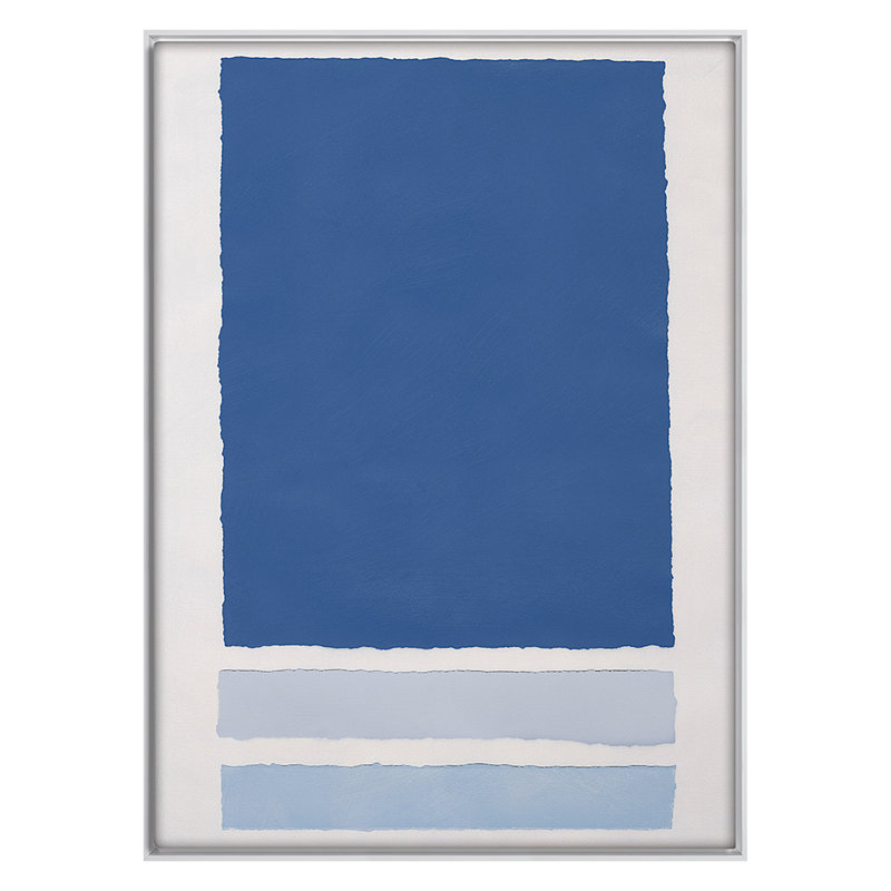 Blue Colorblock 3 Print by Goderwis, Kyle