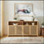 Buffet en rotin avec rangement spacieux-786670981