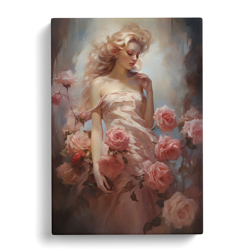 Rose Romanticism - No Frame Print, 60cm H x 40cm W x 3cm D