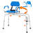 Sliding Shower Chair, 330 lbs Tub Transfer Bench for Bathtub with Swivel Seat