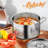 NutriChef 5 Quarts Stainless Steel Stock Pot
