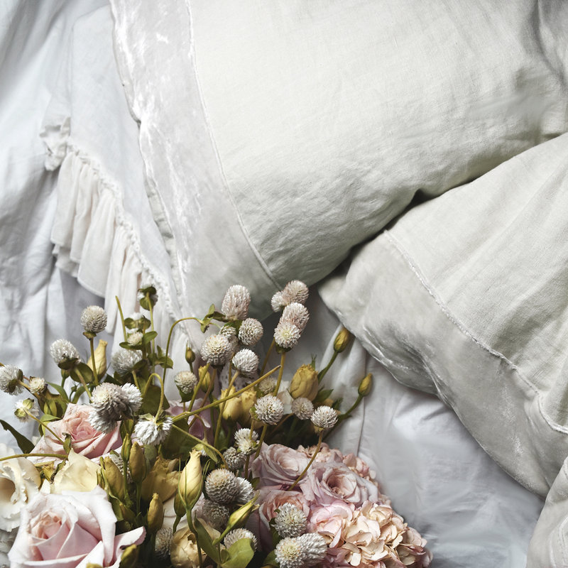 Duvet Cover Set, Creme, Queen Duvet Cover + 2 Standard Shams