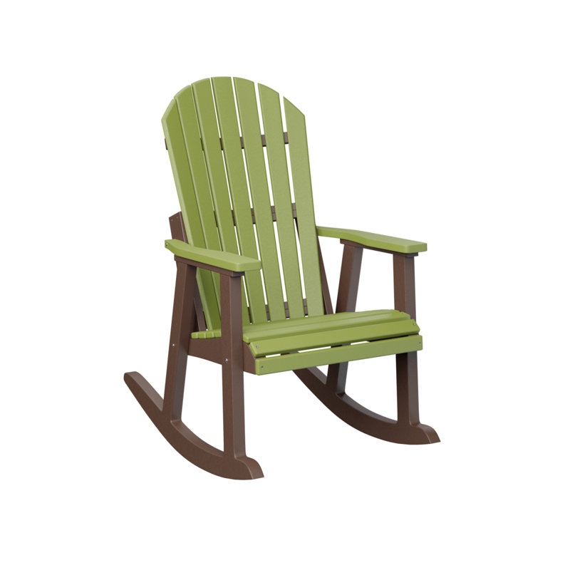 Fauteuil berçant berlinois berlinois, Kiwi Green Top/Chocolate Brown Base