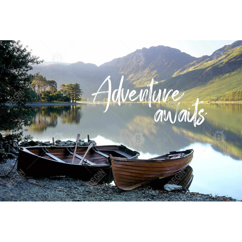 Adventure awaits Bath Mat with Non-Slip Backing - Quick Dry Memory Foam Bathroom Rug - Absorbent - Modern Plush Spa-Style - Machine Washable