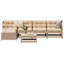 6 Piece Garden Sofa Set Solid Wood Pine