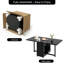 6 -Person Rubberwood Solid Wood Dining Set-1650622222-1650622223