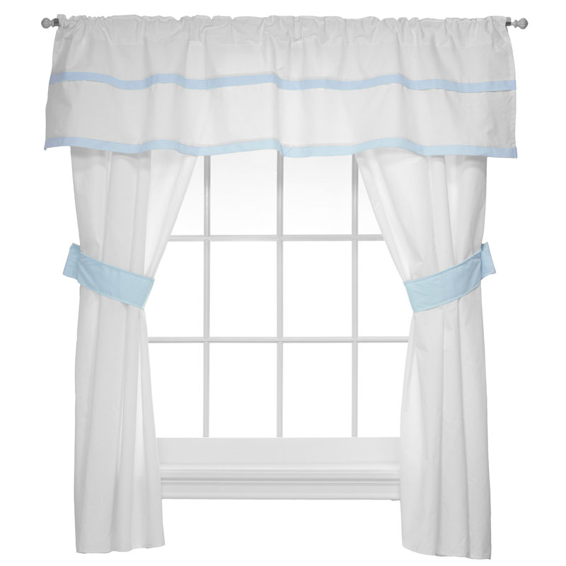 Dvorak Cotton Blend Window Valance, Blue