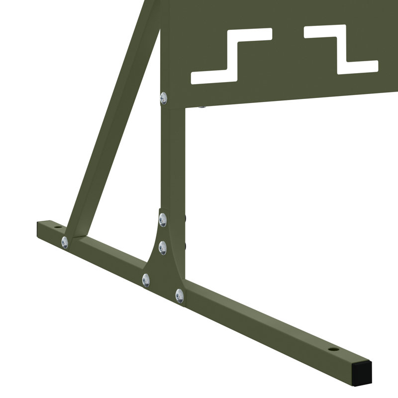 Vidaxl Fence Panel Single Panel Durable, Olive