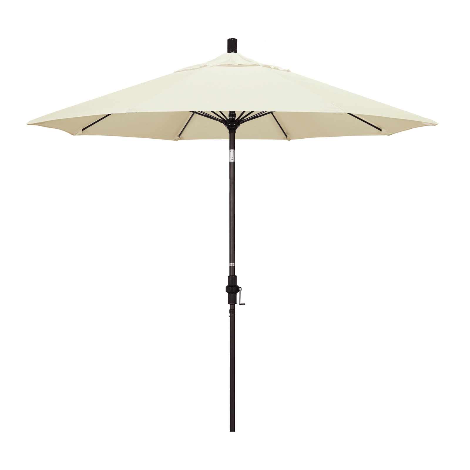 Roverta 9' Market Sunbrella® Umbrella, Canvas Canvas Sunbrella® Canvas, Black