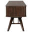 Meuble télé avec porte coulissante en noyer Stewart